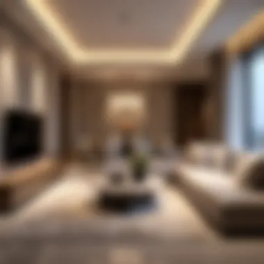Luxurious Living Room Interior Luxurious interior design of a Bianca Townhouse living room