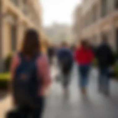 Parents attending an open day at a British school in Dubai