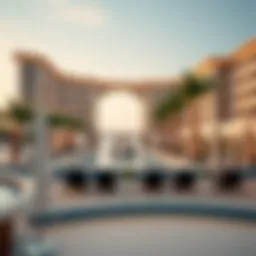 Stunning architectural view of Caesars Resort Bluewaters Dubai