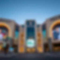 Exterior view of Dib Al Wahda Mall showcasing its modern architecture