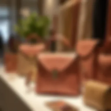 Elegant Accessory Display Elegant display of accessories and lifestyle products at a boutique.