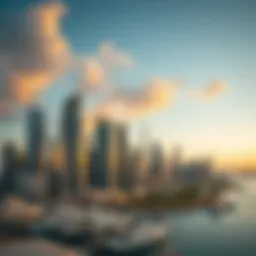 Stunning view of Dubai Marina skyline showcasing Sobha Realty's architectural design