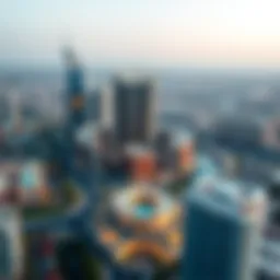 Aerial view of Westin Arabia real estate developments