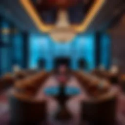 Elegant interior design of the Customer Lounge