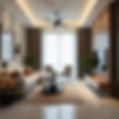 Interior design of a modern apartment in the UAE