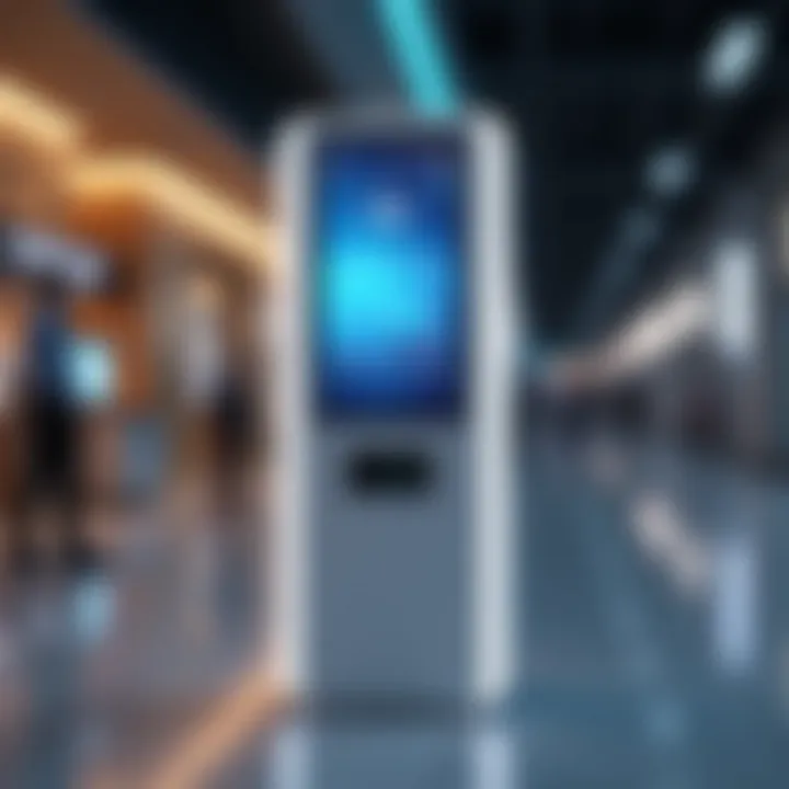 UAE PASS kiosk with digital interface in Dubai