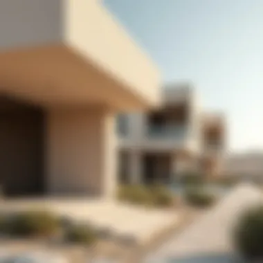 A close-up of architectural details on a dune property, emphasizing innovative design elements that distinguish these homes.